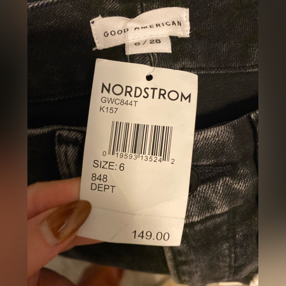 Good American Dark Gray Skinny Jeans - Picture 8 of 8